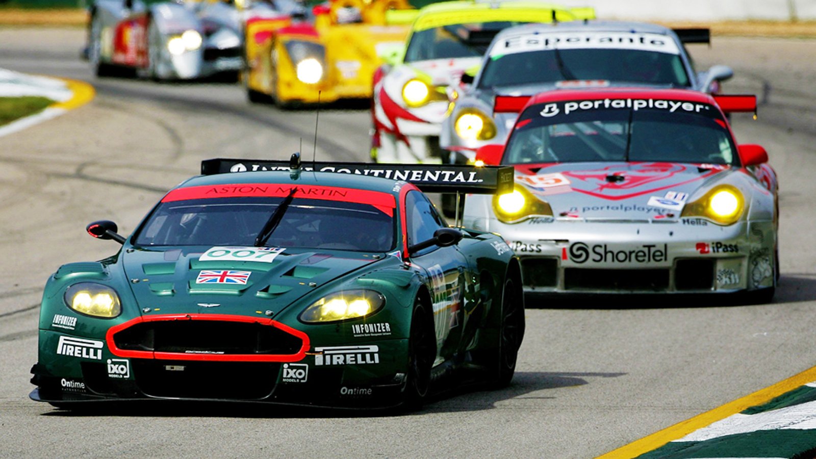 BRASELTON, GA - SEPTEMBER 30:  The #007 Aston Martin Racing DBR9 driven by Tomas Enge and Darrenn Turner during the American Le Mans Series Petit Le Mans on September 30, 2006 at Road Atlanta in Braselton, Georgia.  (Photo by Darrell Ingham/Getty Images)